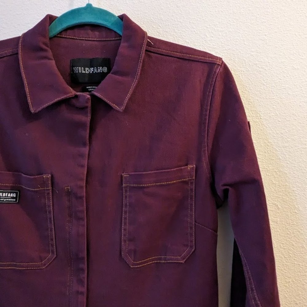 WILDFANG The Essential Overdyed Coveralls - burgundy